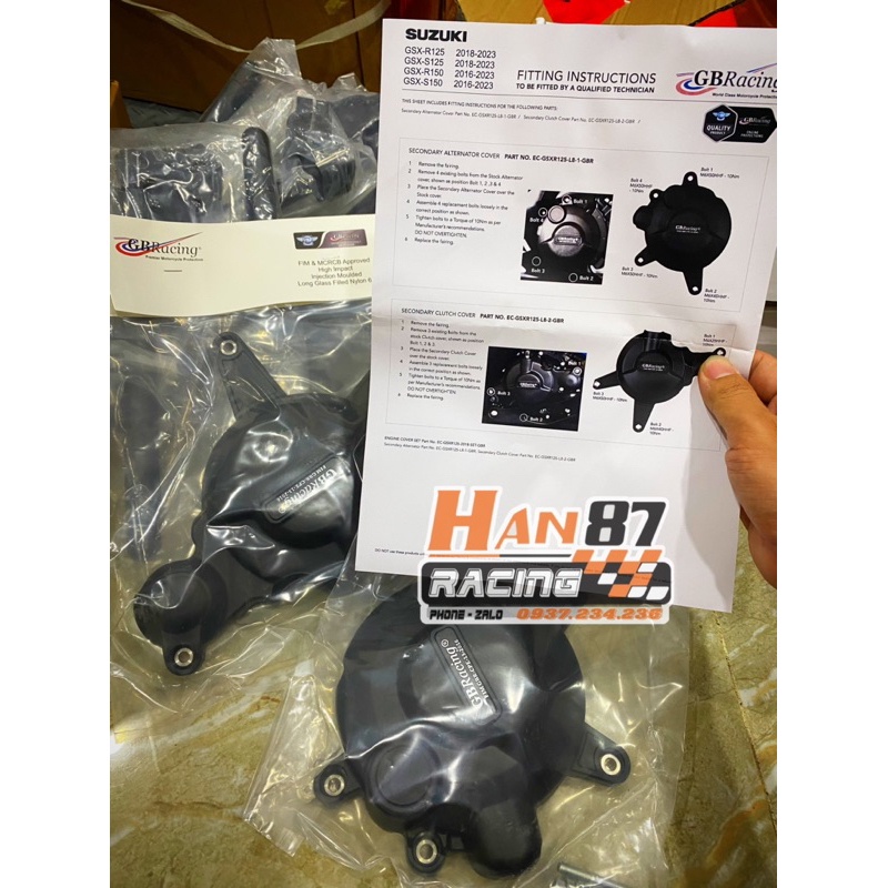 Bảo vệ lốc máy GSX150 / Bandit150 - bảo vệ động cơ Suzuki GSX150