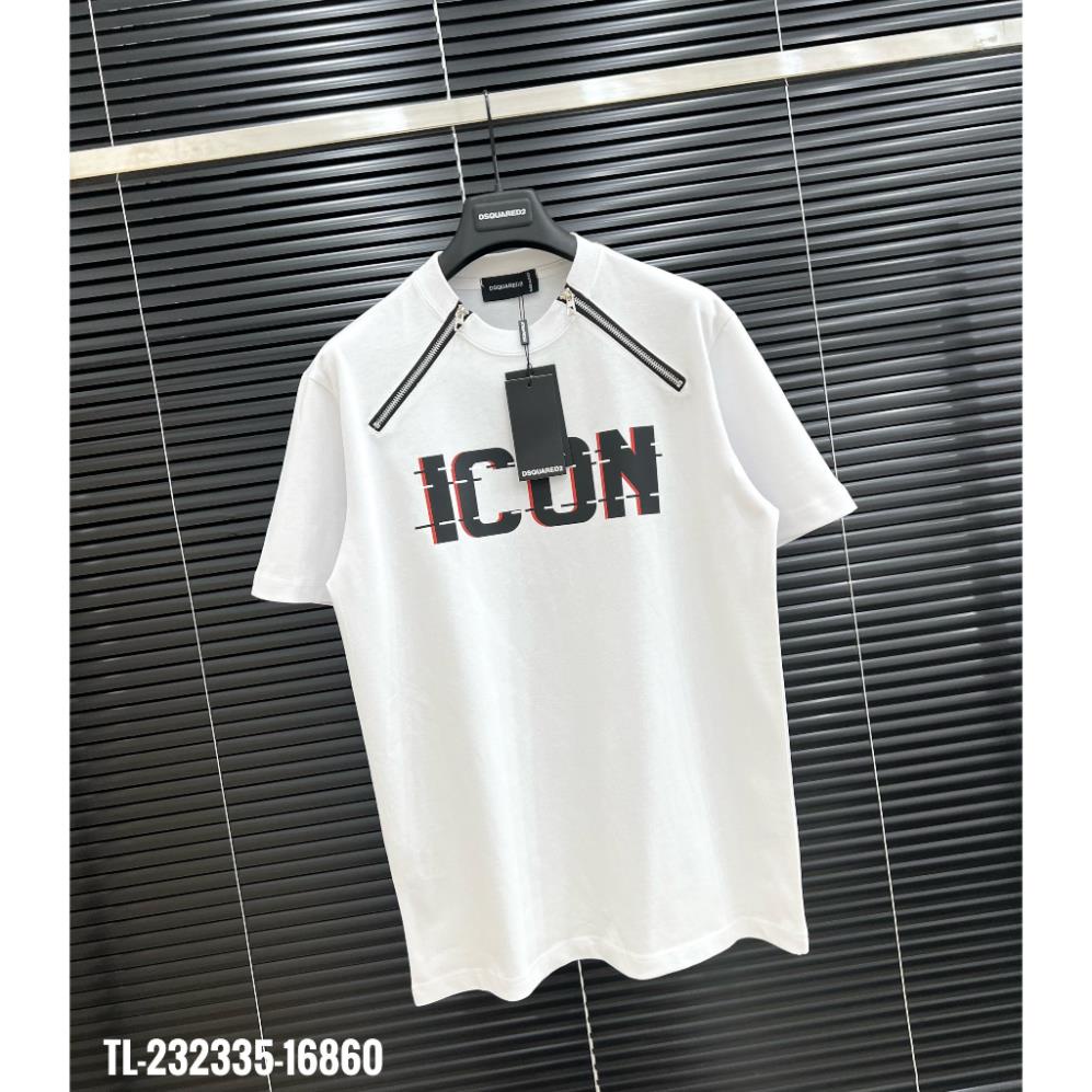 Áo Phông Nam Nữ Dsquared2 ICON Phối 2 Khoá Zip. Áo Thun Nam Nữ Unisex Form rông Hottrend 2023  boy phố