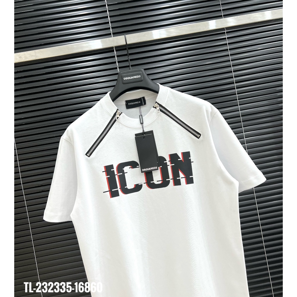 Áo Phông Nam Nữ Dsquared2 ICON Phối 2 Khoá Zip. Áo Thun Nam Nữ Unisex Form rông Hottrend 2023  boy phố