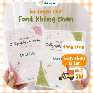 Giấy Luyện Font Không Chân Take Note Nhà Cam