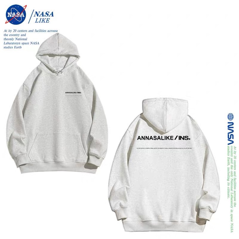 Áo Hoodie Nỉ Bông Form Rộng Nam Nữ Unisex Dáng Oversize Xám Tiêu In Chữ " ANCHI"