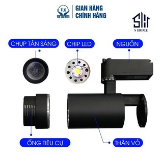 [CHÍNH HÃNG TLC] Đèn Rọi Ray Zoom TLC LIGHTING Thân Đen