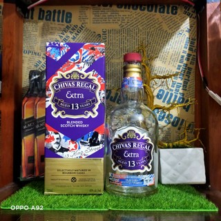 Vỏ chai rượu ngoại chivas 13