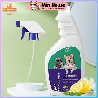 Chai xịt khử mùi cho thú cưng 500ML, Xịt Enzyme Sinh Học khử mùi cho chó mèo, thú cưng