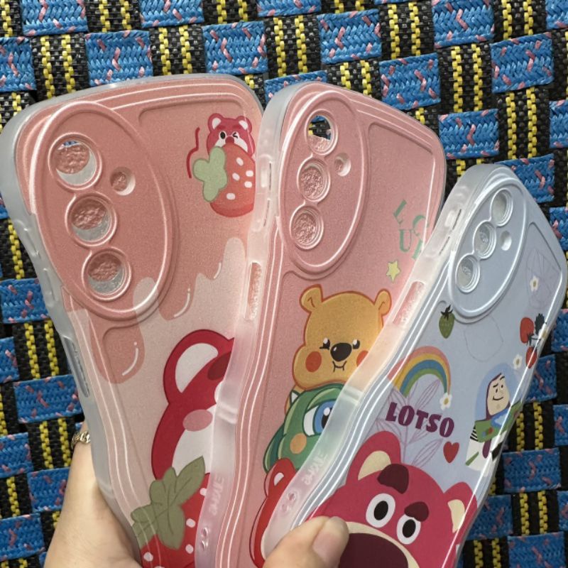 Case ốp lưng Samsung A24 A34 A54 dẻo nhiều hình siêu dễ thương viền lượn sóng bảo vệ camera