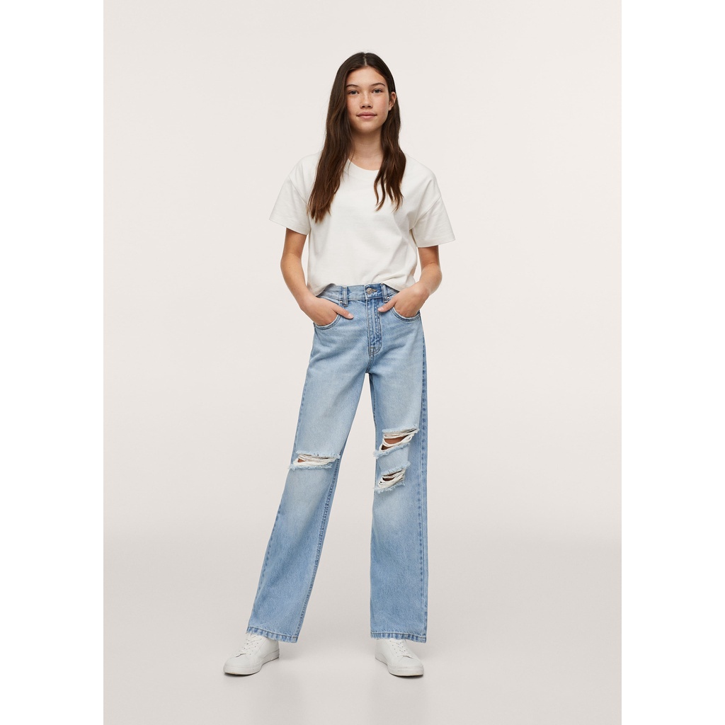 MANGO - Quần Jeans Teen Girls Straight