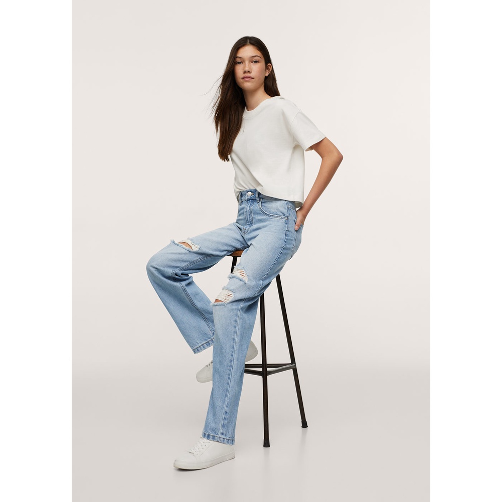 MANGO - Quần Jeans Teen Girls Straight