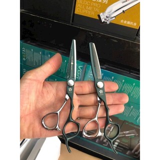 Bộ kéo cắt tóc sakura size: 6.0 - màu xanh siêu bén