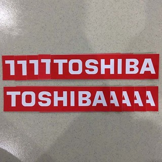 [CN HCM] Combo 10 tem máy lạnh TOSHIBA đỏ
