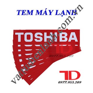 [CN HCM] Combo 10 tem máy lạnh TOSHIBA đỏ