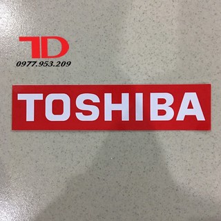 [CN HCM] Combo 10 tem máy lạnh TOSHIBA đỏ