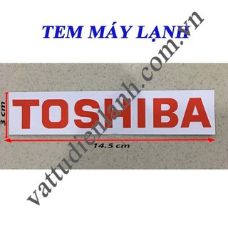 Tem máy lạnh toshiba trắng