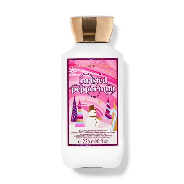 Dưỡng thể BBW Twisted Pepper Mint mùi ngọt mát