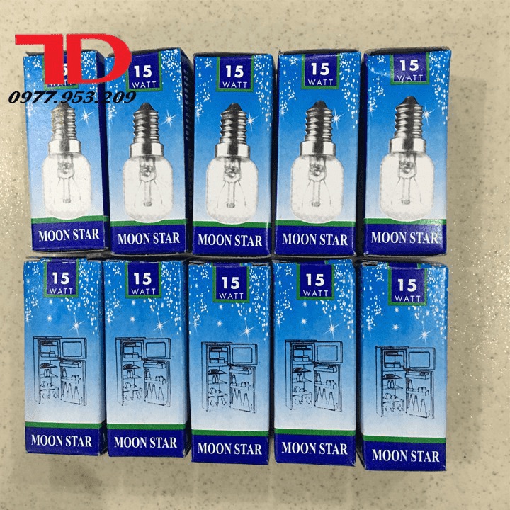 Bóng đèn tủ lạnh 15W đuôi xoáy chuôi E12 220V - Vật Tư Điện Lạnh Cho Thợ