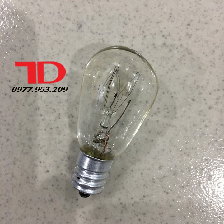 Bóng đèn tủ lạnh 15W đuôi xoáy chuôi E12 220V - Vật Tư Điện Lạnh Cho Thợ