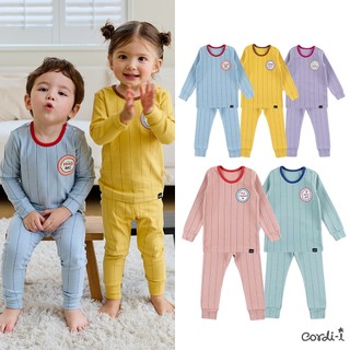 Cordi-i Bộ thu đông dài tay cao cấp cho bé Shirley Spandex Brushed Pijamas (23FW)-AI169  Bộ quần áo thời trang bé trai bé gái chính hãng Cordi Hàn Quốc