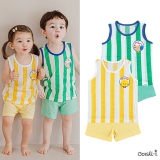 Cordi-i Bộ quần áo ba lỗ cotton cho bé trai bé gái Buzz Kids Short Tank Top Set (23SS)_CG148 chính hãng Cordi-i Hàn Quốc / thời trang trẻ em