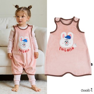 Cordi-i Túi ngủ lót lông giữ ấm cho bé My Lollo Sleeping Vest (23FW)-CQ144 Trang phục thu đông cho bé Chính hãng Cordi Hàn Quốc