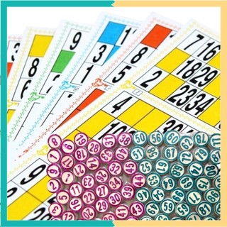 Bộ Cờ Lô Tô Bằng Giấy Và Gỗ- Cờ Giải Trí Lô Tô 90 Số Rõ Nét