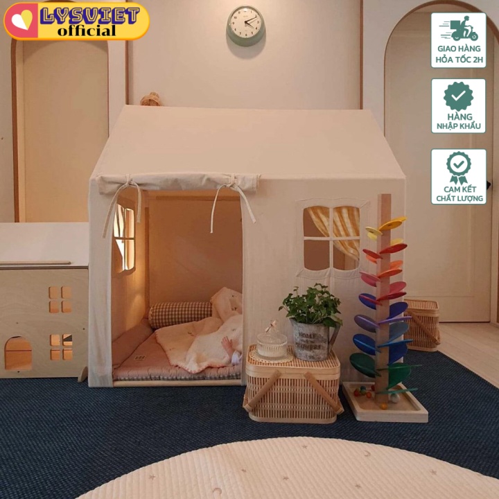 [Lysviet HCM] Lều chơi trẻ em, ngôi nhà bằng vải Children Tent for Boys Girls Birthday Holiday Gifts