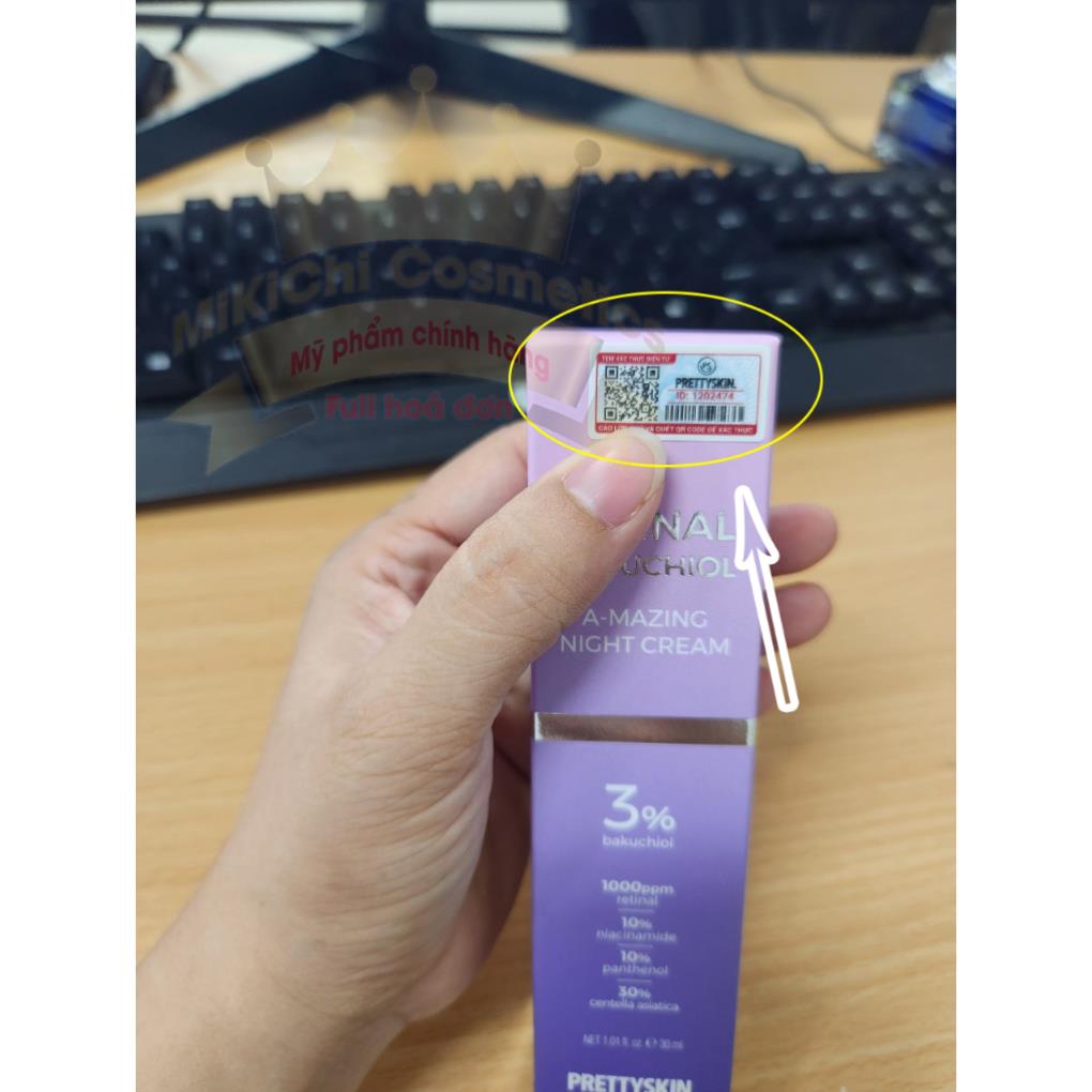 Kem dưỡng Retinal Prettyskin 30ml Hàn Quốc phiên bản mới có hóa đơn GTGT