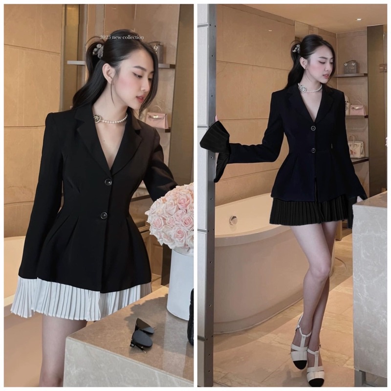 SET 2 MÓN VEST PHỐI DẬP LI + QUẦN ĐÙI