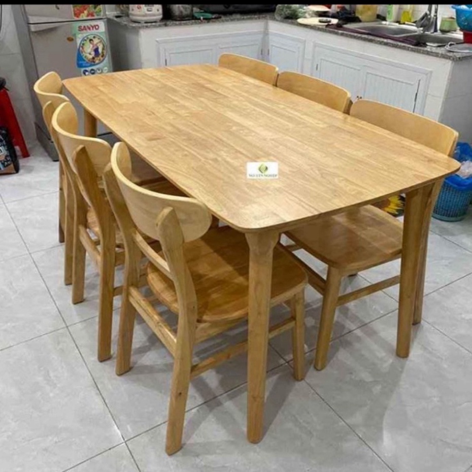 BÀN ĂN MANGO GỖ - BÀN ĂN 6 GHẾ GỖ TỰ NHIÊN, BÀN ĂN CƠM 4 GHẾ hộ gia đình - BH 12 THÁNG - kiến tạo phía bên trong NGỌC MA
