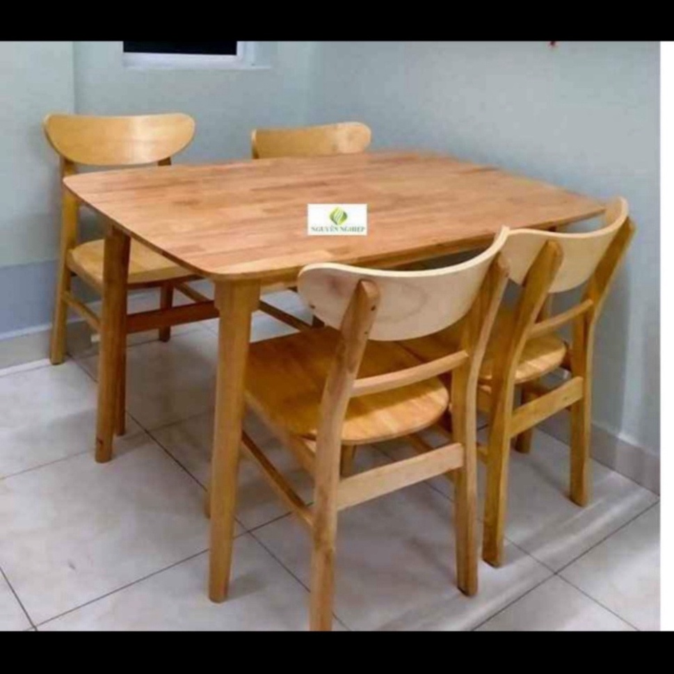 BÀN ĂN MANGO GỖ - BÀN ĂN 6 GHẾ GỖ TỰ NHIÊN, BÀN ĂN CƠM 4 GHẾ hộ gia đình - BH 12 THÁNG - kiến tạo phía bên trong NGỌC MA