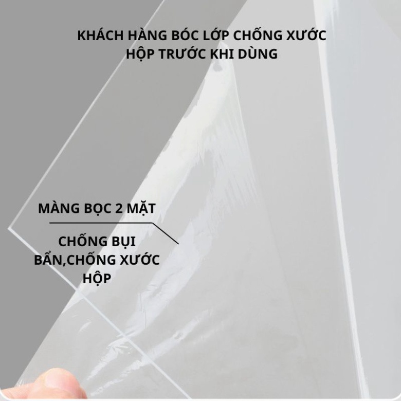 Hộp Tròn Mica Tròng Có Nắp Và Đế Đựng Bánh Kem, Bánh Gato, Quà Tặng 6-8-10 inch
