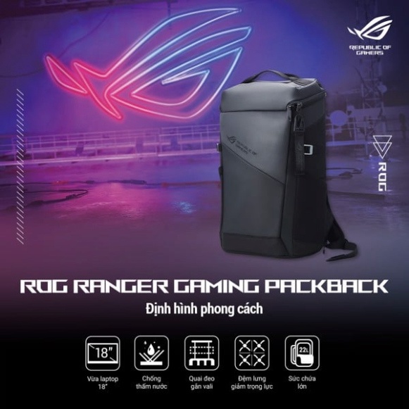 Balo ASUS BP2701 ROG Gaming Backpack 90XB06L0-BBP000