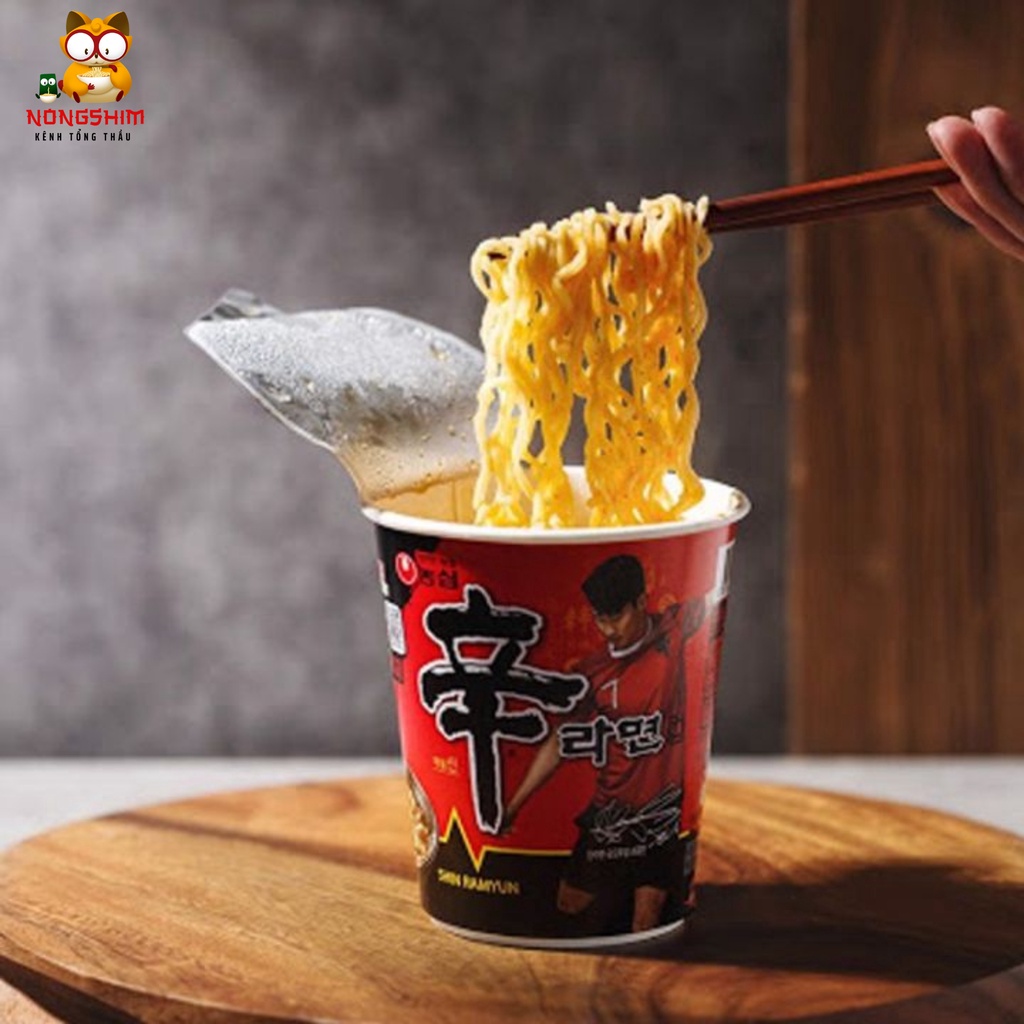 Mì Cay Nongshim Shincup Ly  신라면 컵 68g - Date 12 Tháng