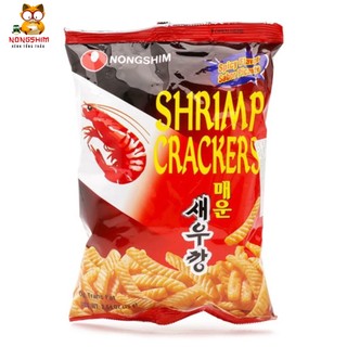 Snack shrimp crackers nongshim vị tôm cay gói 75g 매운새우깡
