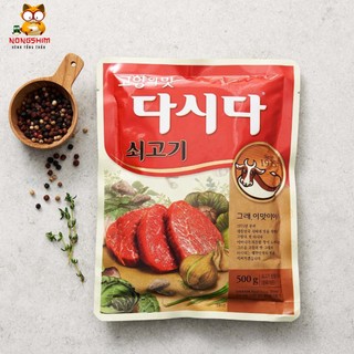 Hạt nêm bò dasida cj 500g 쇠고기 다시다 500g
