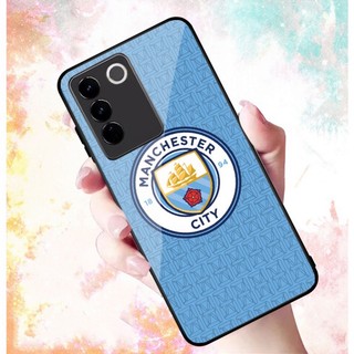 Ốp Lưng VIVO V27e mặt kính cường lực cao cấp In hình Câu Lạc Bộ Bóng Đá .