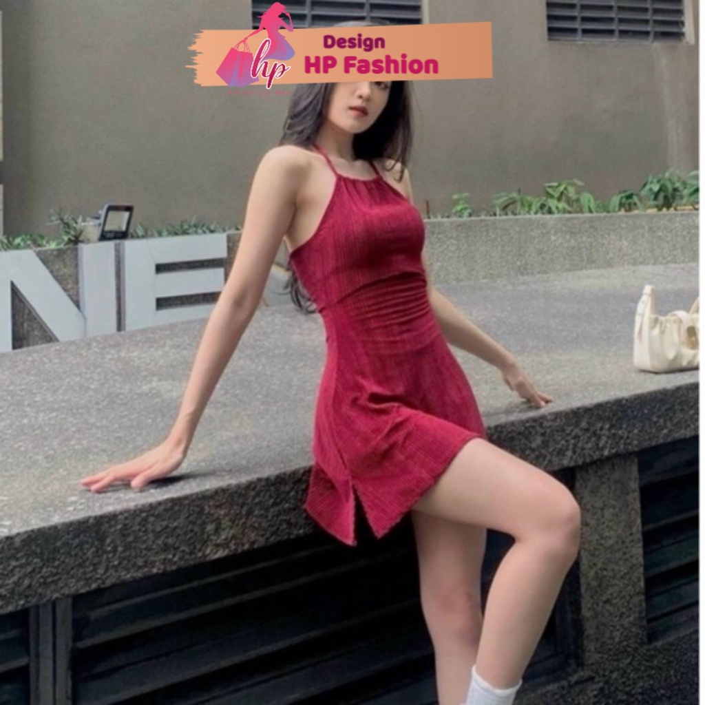 Váy đầm YẾM dây nữ ôm body trơn chất thun xịn màu đen dự tiệc sang chảnh thời trang sexy 2021- VD115