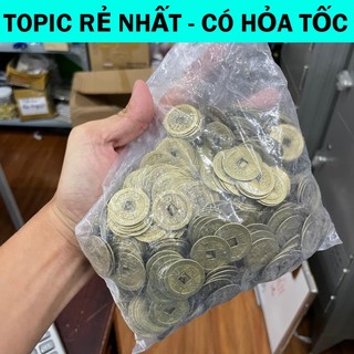 COMBO 100 Đồng xu phong thuỷ - đồng tiền xu ngũ đế , Xu âm dương