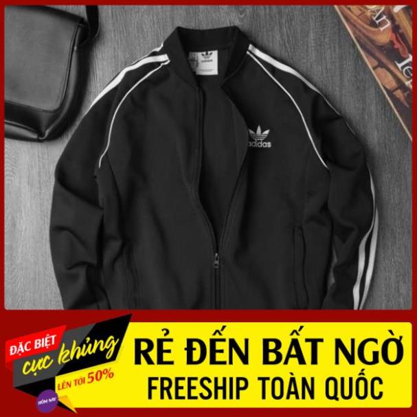 Áo Khoác Adidas Thể Thao Nam Nữ Chất Dày Co Giãn Chống Gió - Áo Khoác 3 Sọc Thời Trang Trẻ Trung