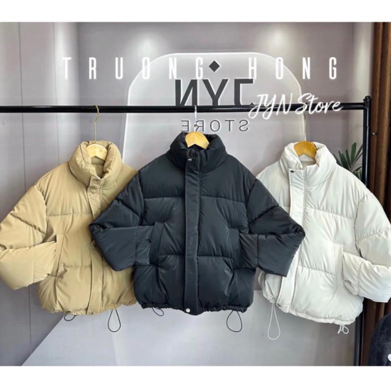 Khoác Phao Rút Dây , áo phao chất nhung lì dáng Ngắn QC Siêu Đẹp Ulzang Mùa Đông