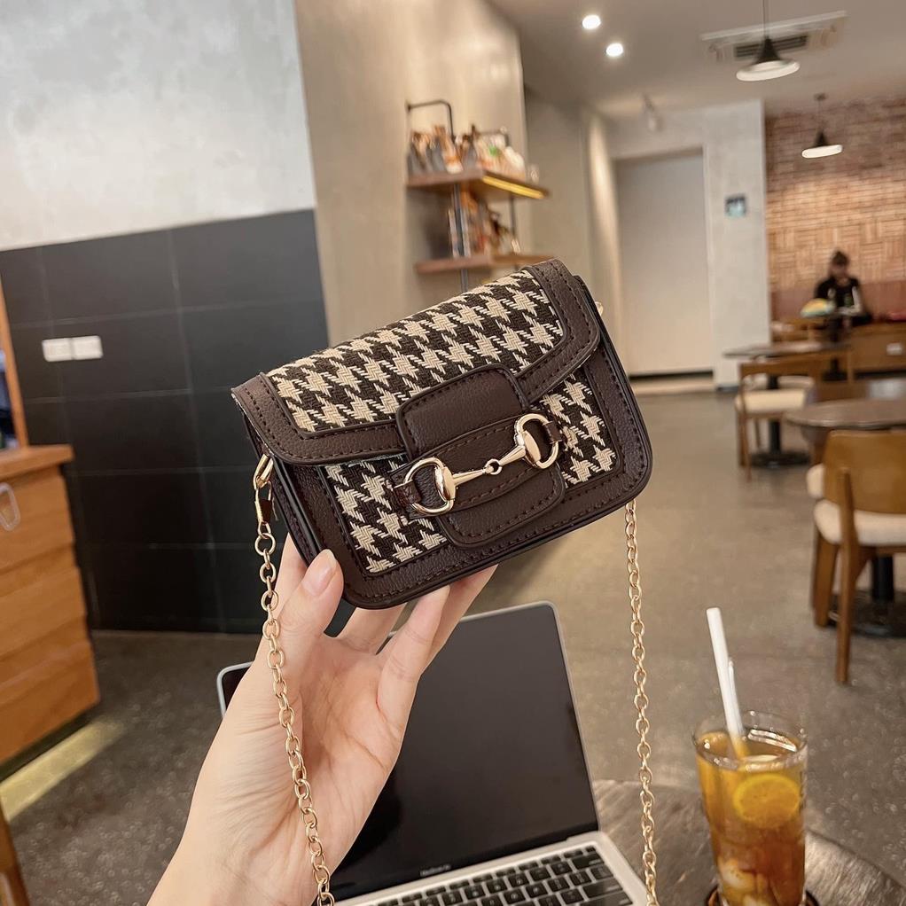 Ok Túi xách nữ mini dáng hộp túi chéo nữ đeo vai đeo chéo kiểu dáng cực sang phối đồ siêu xinh !!! TDC511