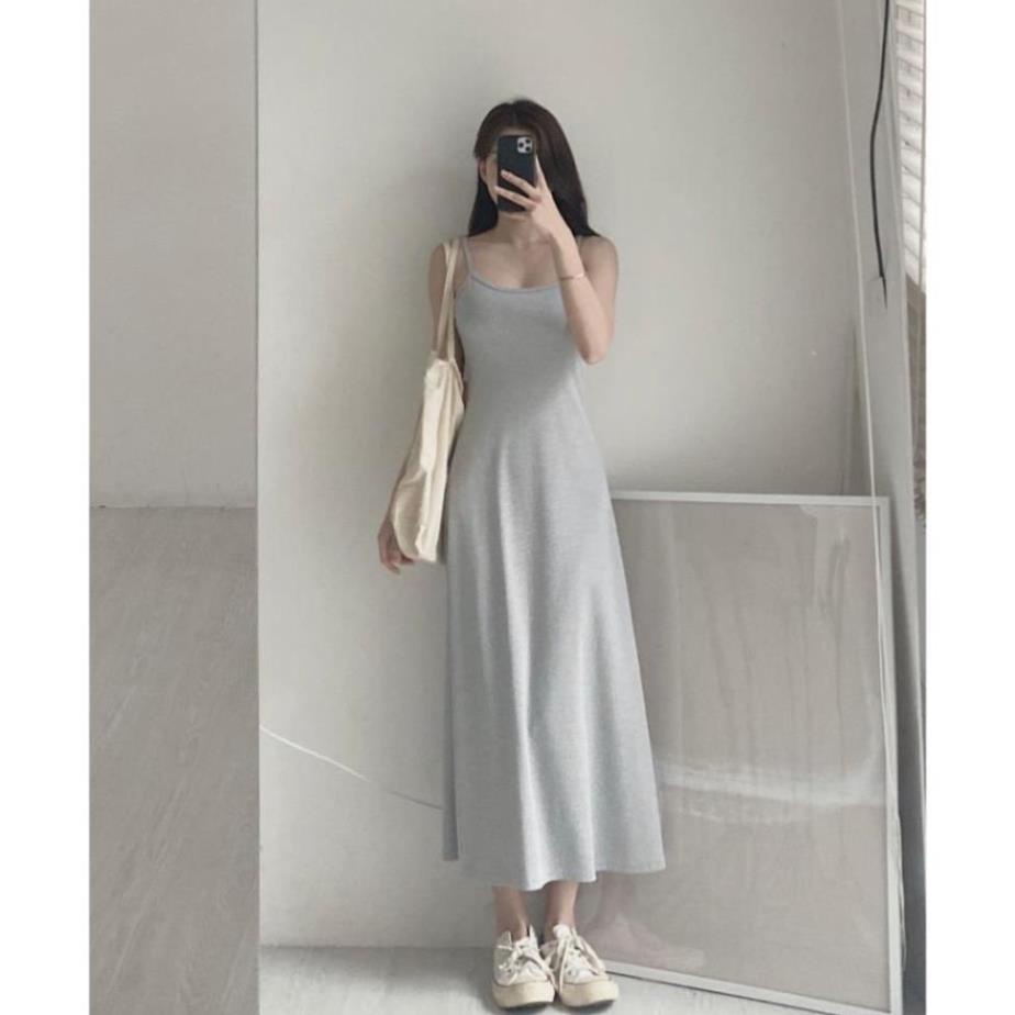 Váy đầm maxi 2 dây thun xoè co dãn tôn dáng sexy phong cách trẻ trung cá tính VAY5