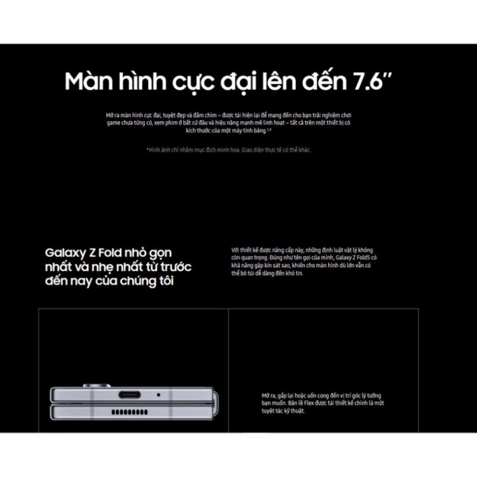 Điện Thoại Samsung Galaxy Z Fold5 5G -  Chính Hãng Chính Hãng Chính Hãng