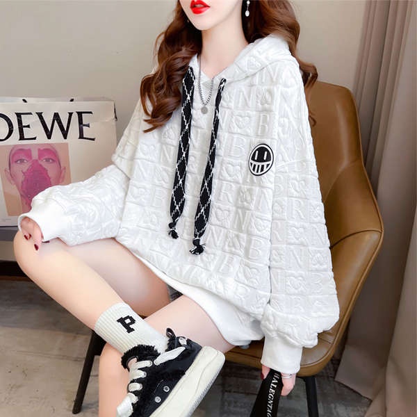 Áo hoodie zip áo hoodie dày Áo hoodie liền mũ dáng người nhỏ, áo khoác dạ dáng suông mùa xuân sớm phong cách Hàn Quốc mùa thu cho nữ, áo khoác dạ dáng mỏng