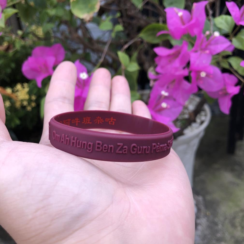 Vòng Silicon Tâm Chú Đức Liên Hoa Sanh -  Pháp Bảo Phật Giáo - Mật Tông