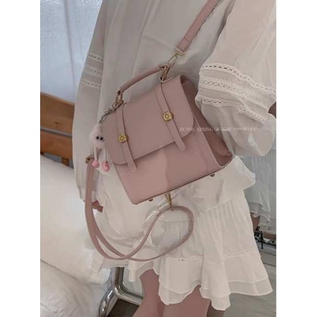 Balo đi học balo da nữ Balo nữ mùa hè 2023 thiết kế mẫu mới túi du lịch xách tay một vai màu bạc cho học sinh thích hợp cặp sách