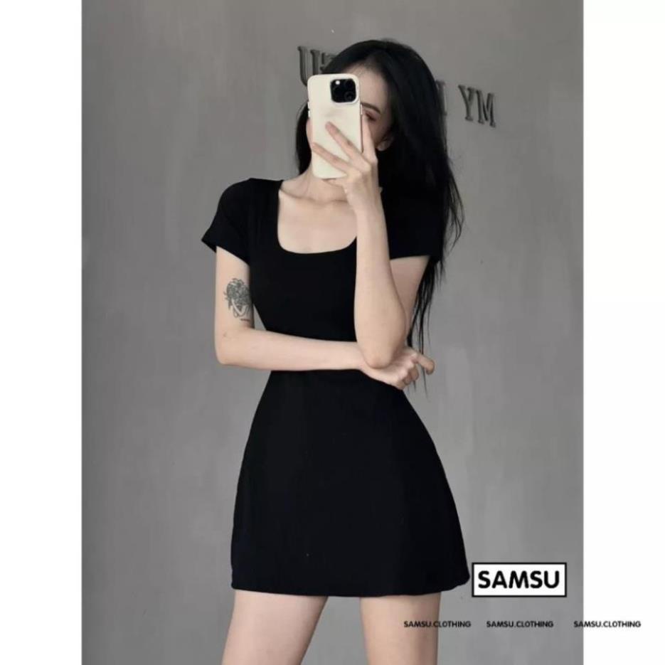 Đầm body nữ cổ vuông  Siêu hot , Siêu quyến rũ CN114