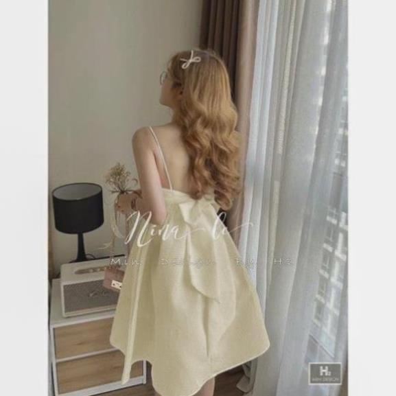 Đầm dự tiệc - đầm baby tiểu thư - nơ lưng cực xinh CN57