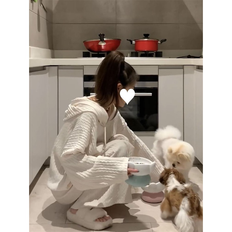 Hàng Mới Về Đầm Ngủ Dáng Suông Có Mũ Trùm Màu Trơn Phong Cách Pháp Thời Trang 2023 Đơn Giản Dành Cho Nữ