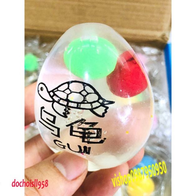 GUDETAMA SQUIShY trút giận 2 lòng màu mẽ in phim hoạt hình mochi slime squishy
