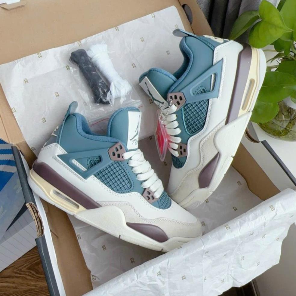 Giày thể thao JD4 cao cổ với 3 bản màu kem- đen trắng hot 2023,Giày sneaker JD4 nam nữ chuẩn S.cấp ful bill box phụ kiện