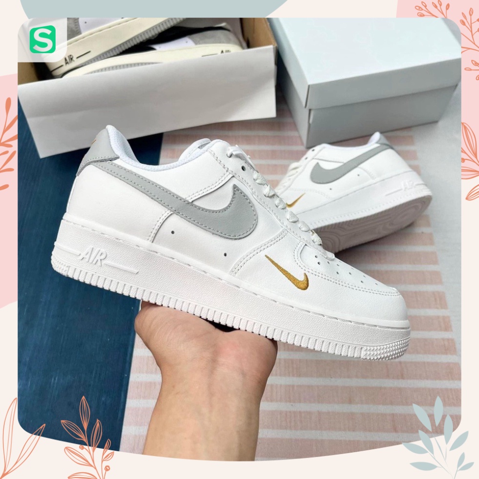 Giày_Nike Air Force 1, Giày AF1 Trắng Nam Nữ Đế Tăng Chiều Cao Full Box Bill - Nem shop